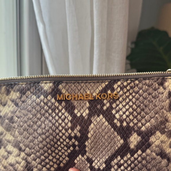 Michael Kors Python Patterned Clutch - Picture 2 of 2
